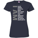 I Am Black Woman Beautiful Magic Intelligent Resilient Love Innovative History Month T-Shirts CustomCat