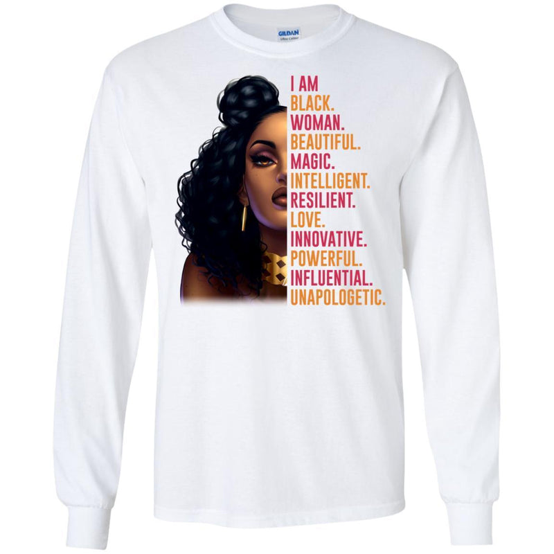 I Am Black Woman T-shirt CustomCat