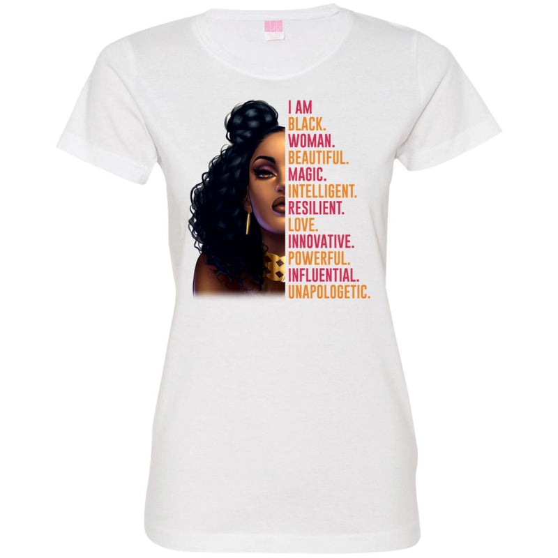 I Am Black Woman T-shirt CustomCat