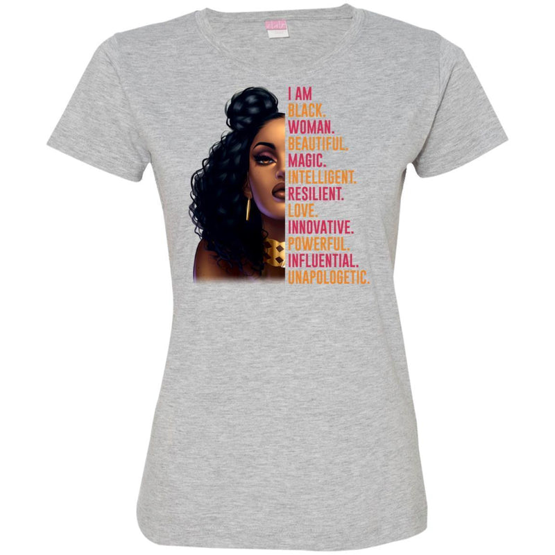 I Am Black Woman T-shirt CustomCat