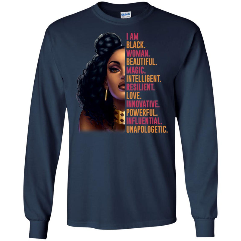 I Am Black Woman T-shirt For Melanin Queens CustomCat