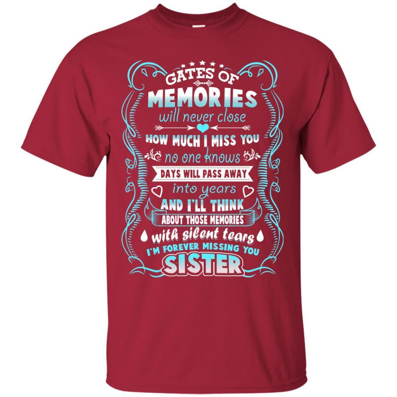 I Am Forever Missing You Sister T-shirts CustomCat