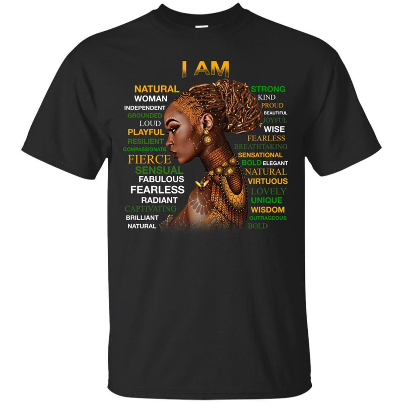 I Am Natural Women T-shirts CustomCat