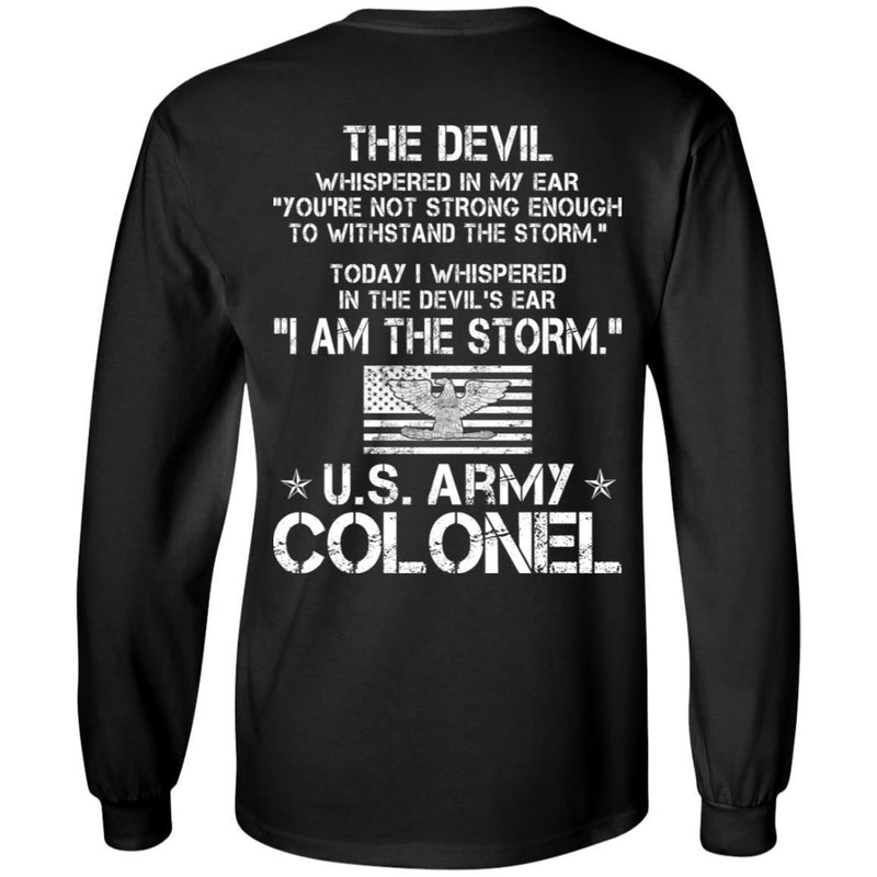 I Am The Storm - Army Colonel CustomCat
