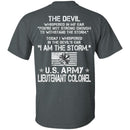 I Am The Storm - Army Lieutenant Colonel CustomCat
