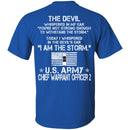 I Am The Storm - Army Warrant Officer CustomCat