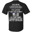 I Am The Storm - US Coast Guard Command Master Chief Petty Officer CustomCat