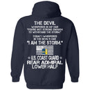 I Am The Storm - US Coast Guard Rear Admiral Lower Half CustomCat