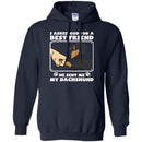 I Asked God For A Best Friend He Sent Me My Dachshund Funny Gift Lover Dog Tee Shirt CustomCat