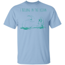 I Belong To the Ocean Mermaid T-shirt CustomCat
