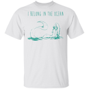 I Belong To the Ocean Mermaid T-shirt CustomCat