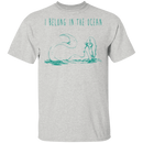 I Belong To the Ocean Mermaid T-shirt CustomCat