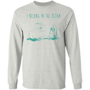I Belong To the Ocean Mermaid T-shirt CustomCat