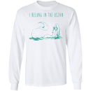 I Belong To the Ocean Mermaid T-shirt CustomCat