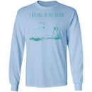 I Belong To the Ocean Mermaid T-shirt CustomCat
