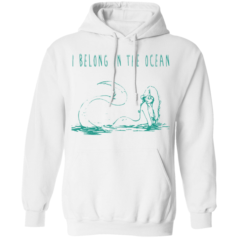I Belong To the Ocean Mermaid T-shirt CustomCat