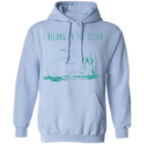 I Belong To the Ocean Mermaid T-shirt CustomCat