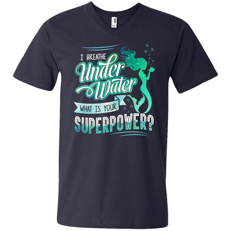 I Breath Under Water Mermaid Tshirt CustomCat