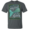 I can't Wait to get My Tail to the Beach Mermaid Tshirt CustomCat