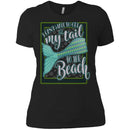 I can't Wait to get My Tail to the Beach Mermaid Tshirt CustomCat