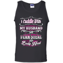 I Cuddle With My Husband Funny T-shirt For Valentine CustomCat