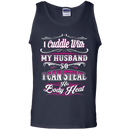 I Cuddle With My Husband Funny T-shirt For Valentine CustomCat