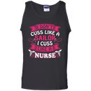I cuss like a nurse tshirts CustomCat