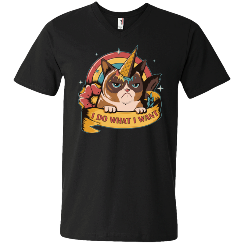 I do what i want funny cat T-shirts CustomCat