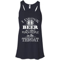 I Drink Beer So I Don't Punch People In The Throat Funny T-shirt For Beer Lovers CustomCat
