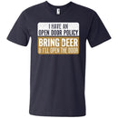 I Have An Open Door Policy Bring Beer and I'll Open The Door T-shirt For Beer Lover CustomCat