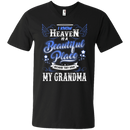 I know heaven is a beautiful pleace because they have my grandma T-shirts CustomCat