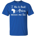 I Like to Think Africa Misses Me To T-shirts for Black Girls CustomCat