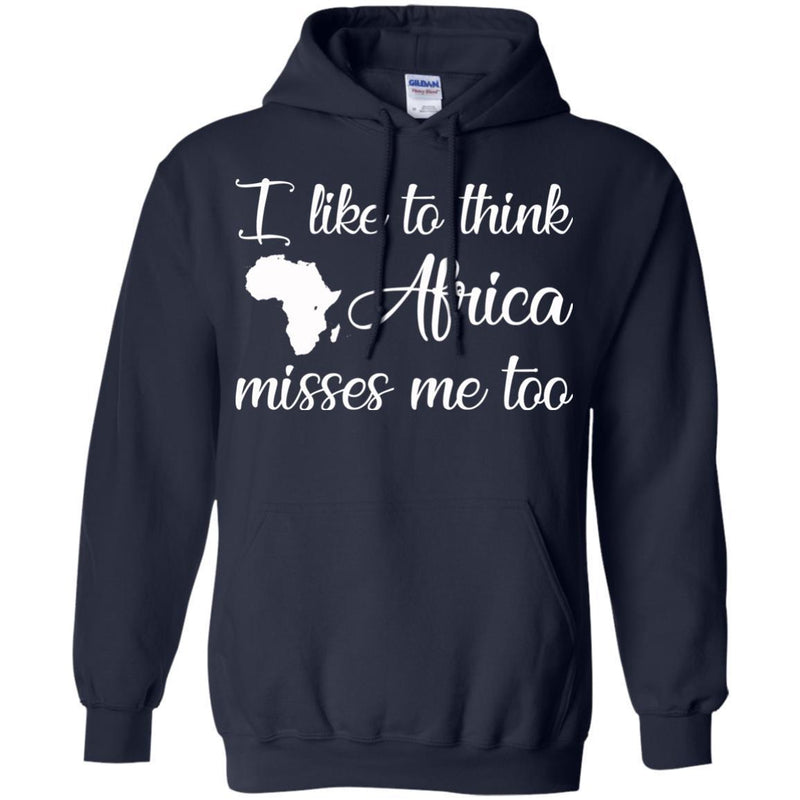 I Like to Think Africa Misses Me To T-shirts for Black Girls CustomCat