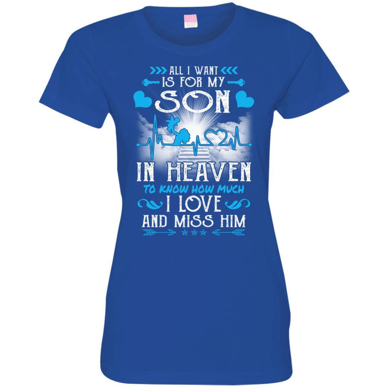 I Love And Miss You Son T-shirts CustomCat