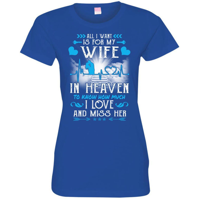 I Love And Miss You Wife T-shirts CustomCat