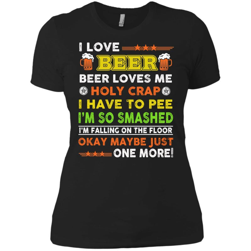I Love Beer Funny T-shirt For Beer Lovers CustomCat