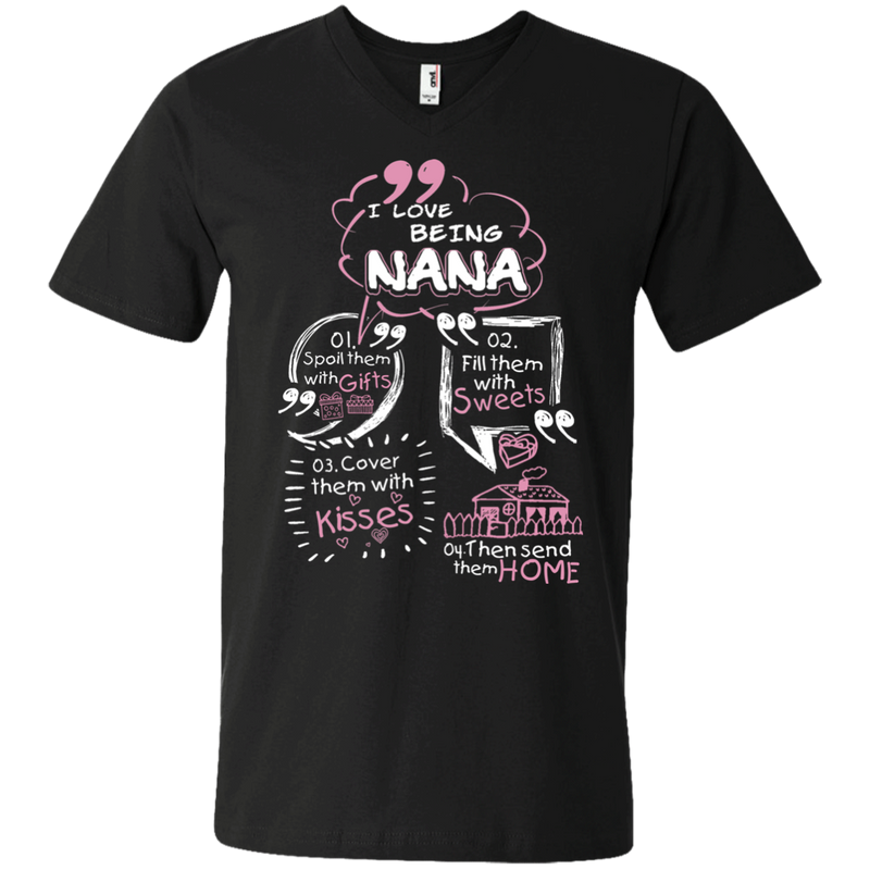 I Love Being Nana t-shirt CustomCat