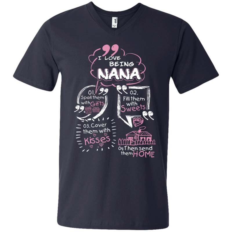 I Love Being Nana t-shirt CustomCat