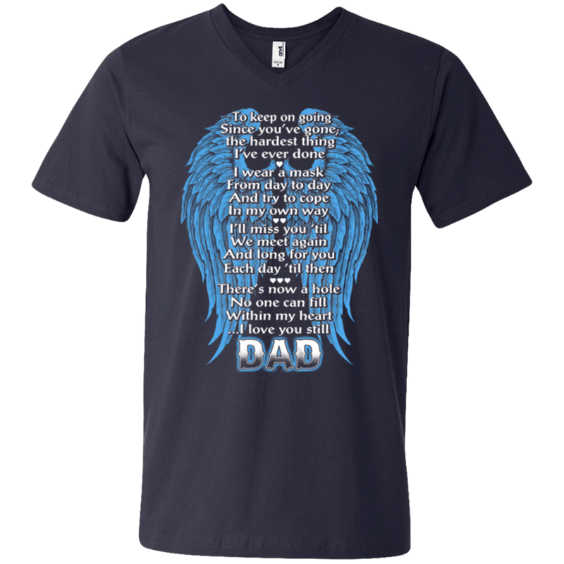 I love my dad my guardian angel T-shirts CustomCat