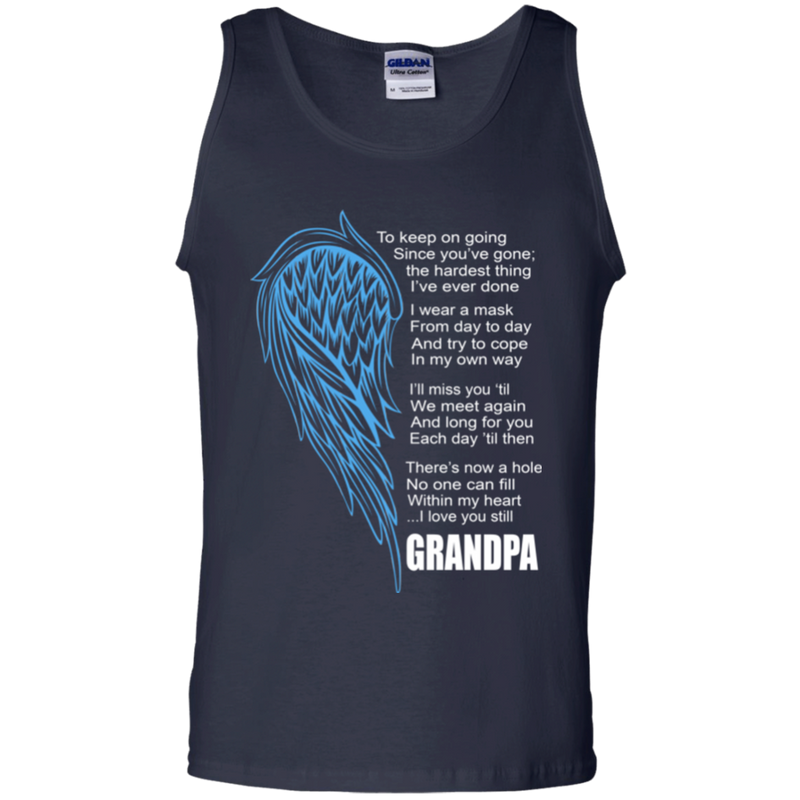 I love my grandpa my guardian angel T-shirts CustomCat