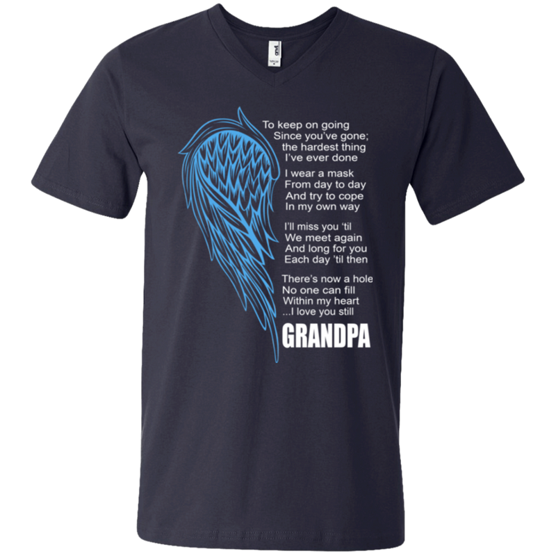 I love my grandpa my guardian angel T-shirts CustomCat