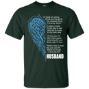 I love my husband my guardian angel T-shirts CustomCat