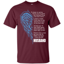 I love my husband my guardian angel T-shirts CustomCat