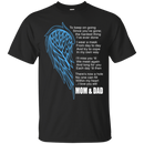 I love my mom & dad my guardian angel T-shirts CustomCat