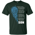 I love my son my guardian angel T-shirts CustomCat
