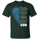 I love my son my guardian angel T-shirts CustomCat