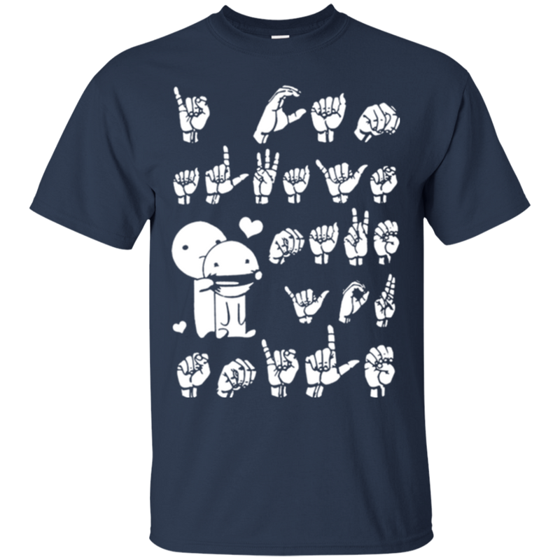 I love sign language T-shirts CustomCat