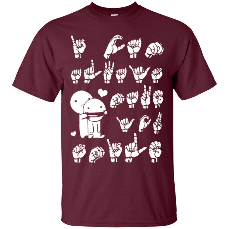 I love sign language T-shirts CustomCat