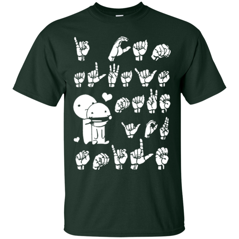 I love sign language T-shirts CustomCat