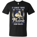 I Love You To The Barn And Back T-shirt for Horse Lovers CustomCat